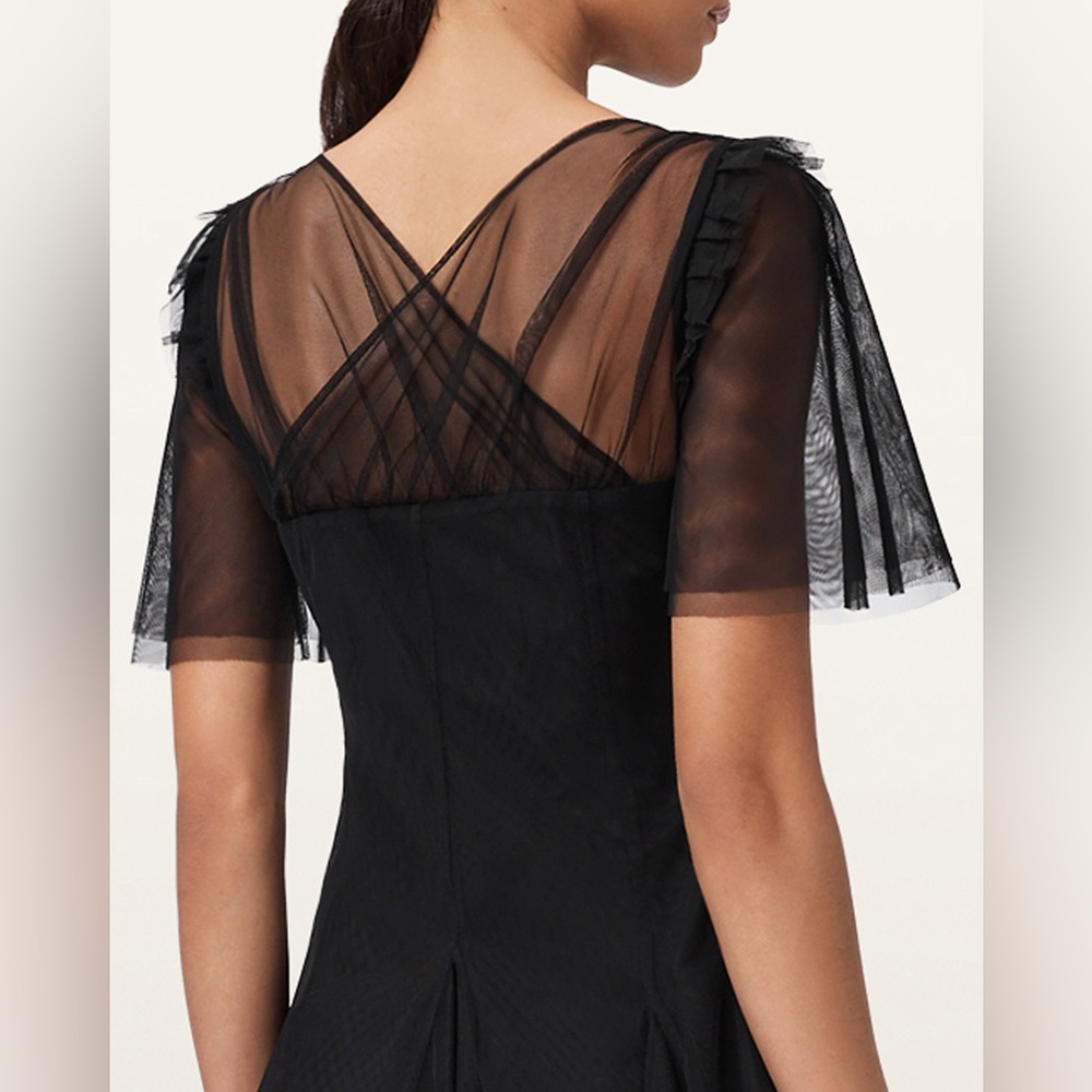 Lovely! Allsaints Madi Tulle dress black size 4 - Picture 3 of 10
